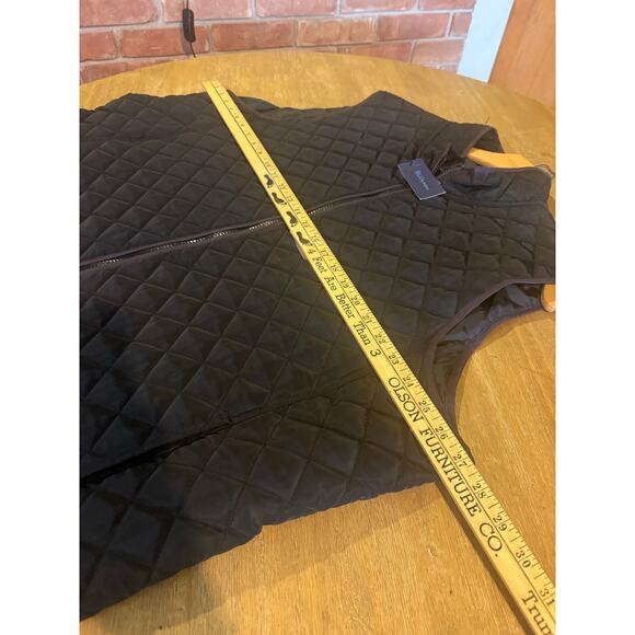 BLU by Polifroni Waistcoat Diamond Quilted Lightweight Mens XXL Black Vest NWT - Picture 4 of 8